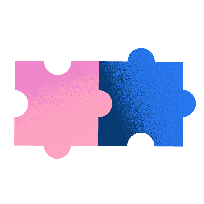 Connecting puzzle icon