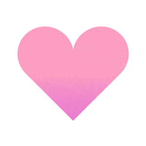 Large pink love heart